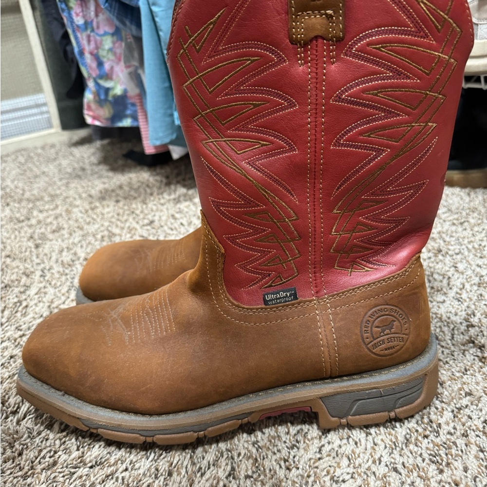 Red Wing Irish Setter Work Boots - Steel Toe